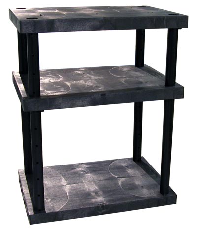 3-Shelf Solid Top